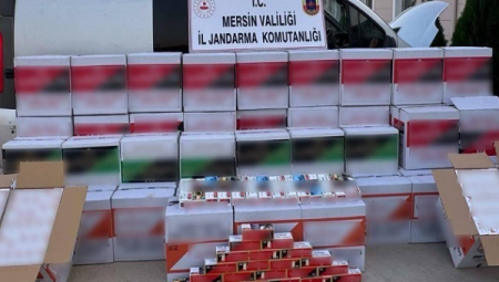 Mersin’de Jandarmadan Kaçak Makaron Operasyonu: 620 Bin Adet Makaron Ele Geçirildi