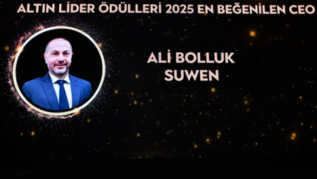 Suwen Genel Müdürü Ali Bolluk’a Altın Lider Ödülü